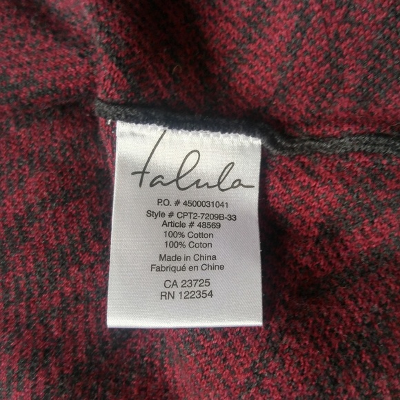 NEW Talula Skirt Red Black Flare Small Cotton Knit - Picture 4 of 4